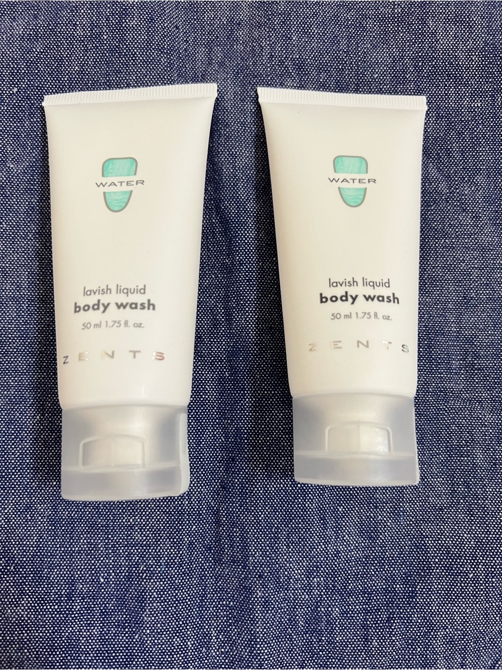 ZENTS Body Wash (2) 1.75 fl. oz. NEW SEALED  Linden Blossom Lemon Coriander